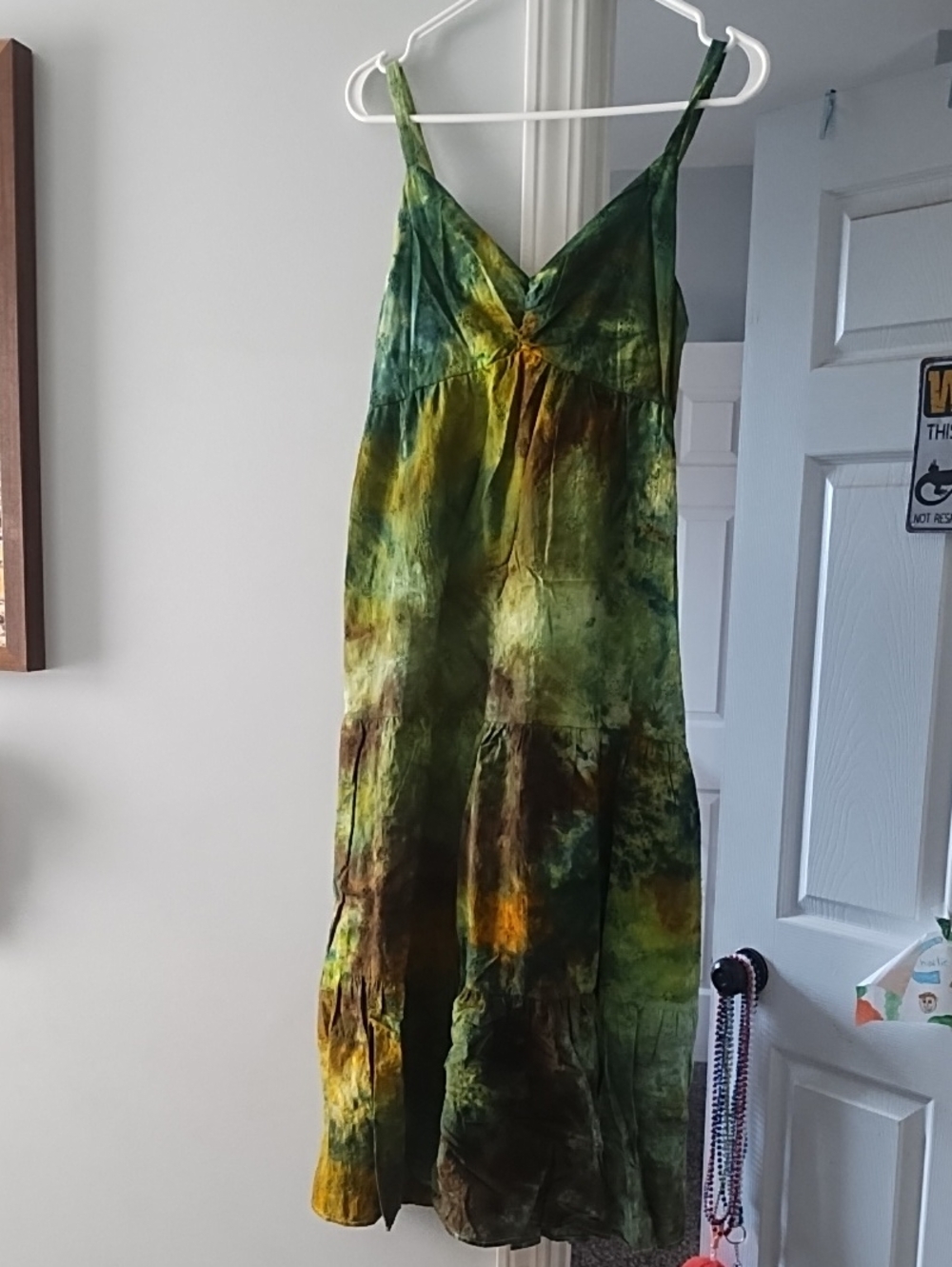 Green Tie Dye Dress